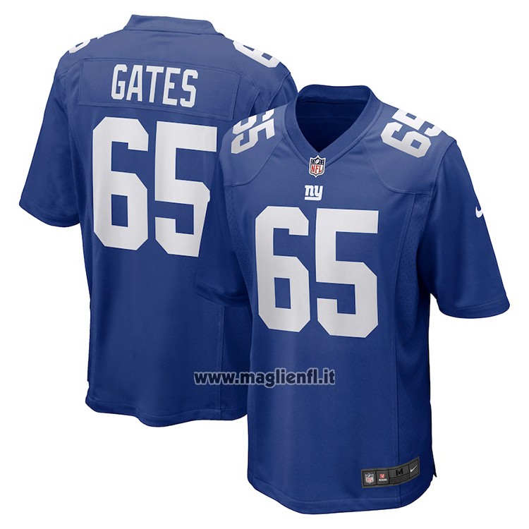 Maglia NFL Game New York Giants Nick Gates Blu